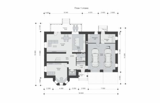 Двухэтажный дом с подвалом, гаражом со смотровой ямой и террасой